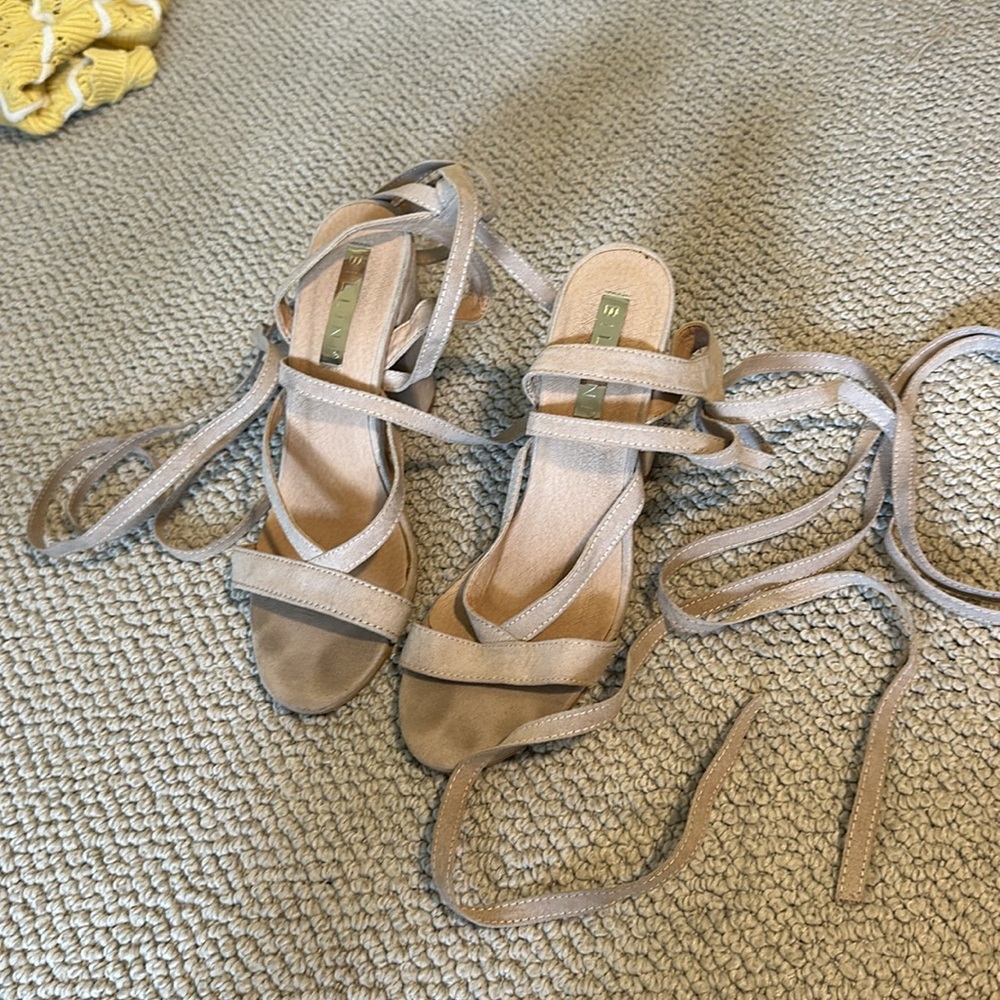 Nude Strappy Heels